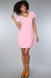 Sauce The Fringe Dress in Pink,Dresses for Women