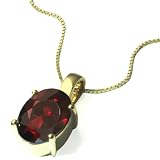 Goldmaid Damen-Anhänger 333 Gelbgold Granat Fa C291GG