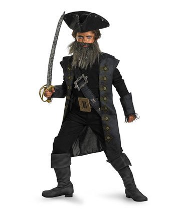 Black Beard Deluxe Child Costume