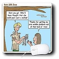 Rich Diesslins Funny KNOTS Scouting Cartoons - Knots Law - Brave - Mouse Pads