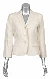 41wyeLKhARL. SL160  Lauren by Ralph Lauren Stripe Linen Blazer 8P Pink White