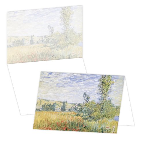 ECOeverywhere Landscape at Vetheuil Boxed Card Set, 12 Cards and Envelopes, 4 x 6-Inches, Multicolored (bc12777) On Sale