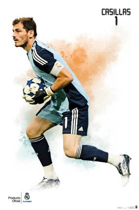 Football Posters: Real Madrid - Cassilas 10/11 - 35.7x23.8 inches