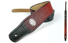Red 'Padded Series' Faux Leather Guitar Strap for Electric/Acoustic/Bass Guitar