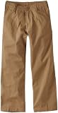 Wes and Willy Boys 8-20 Twill Flat Front Pant, Khaki, Large