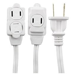 GE 51954 Extension Cords - 12-Feet (White)
