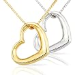 14k Gold Polished Heart Pendant with 16" Box Chain