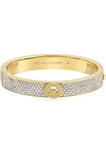 Michael Kors Tone Pave Fulton Hinge Bangle Bracelet