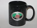 BOBBY LABONTE #18 11 oz. Black MARBLE COFFEE MUG with Pewter Logo