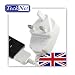 TeckNet iPod Travel Charger for all iPods With Dock Connector White
