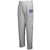 MLB Majestic L.A. Dodgers Ash Fleece Sweatpants (Large)