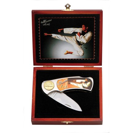 Martial Arts Flying Kick Boxed Gift Knife
