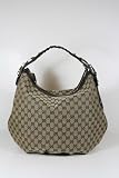 Gucci Handbags Large Peham Beige and Brown Leather 211986