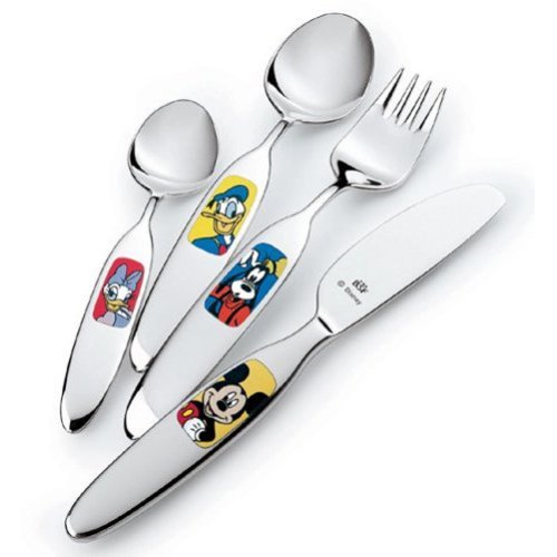 BSF 02194-238-0 Kinder-Besteck Disney 4-teilig, 18/10 Edelstahl