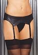 Leather Garter Belt (Black;One Size)