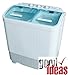 Portable Mini Twin Tub Washing Machine with Spin Dryer (889-658) Free Wash Balls