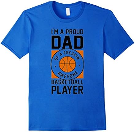 Men's I'm A Proud Dad Basketball Player Shirt 2XL Royal Blue