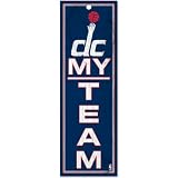 NBA Washington Wizards 4-by-13 Inch Inch Wood My Team Sign