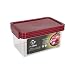 Click Clack Kitchen Essentials 1 Quart Airtight Container, Red Lid