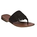 Women's Xhilaration&reg; Taryn Fringe Sandal - Black