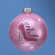 Fashion Avenue Sex & The City Pink Glass Ball Christmas Ornament 4" (100mm)