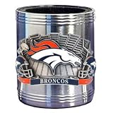 Denver Broncos Stainless Steel Beverage Can Cooler - NFL Football Fan Shop Sports Team Merchandise
