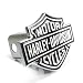 Harley Davidson Black Fill Bar & Shield Emblem Chrome Hitch Cover