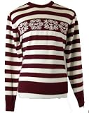adidas - ADIDAS Knit Sweater Mens Beige/Maroon Pullover