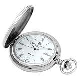 Charles-Hubert, Paris Stainless Steel Quartz Pocket Watch
