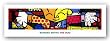 The Hug by Romero Britto 13"x56" Art Print Poster