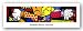 The Hug by Romero Britto 13"x56" Art Print Poster