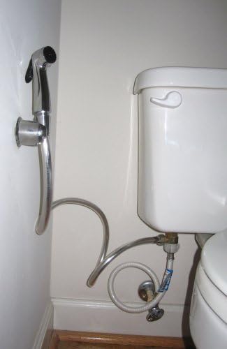 Diaper Sprayer, Shattaf, Istnja and Handheld Bidet with Brass T-connector.