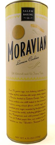 3 Packs or Tubes Moravian Lemon Cookies all natural, no trans fats traditional Eastern... by Cookie Gift Baskets