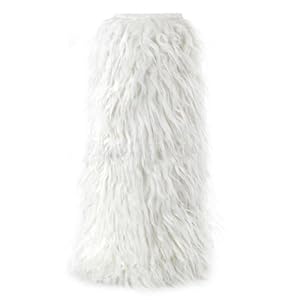 White - Child One Size - Faux Fur Boot Covers