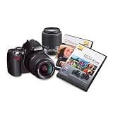 Nikon D40 6.1MP digital SLR camera kit with 18-55mm lens with Nikon 55-200mm Zoom lens