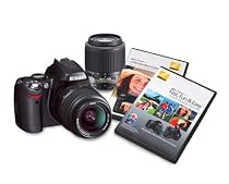 Nikon D40 6.1MP Digital SLR Camera with 18-55mm f/3.5-5.6G ED II AF-S DX and 55-200mm f/4.5-5.6G ED AF-S DX Zoom-Nikkor Lens with 2 Nikon School DVD