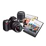 Nikon D40 6.1MP Digital SLR Camera with 18-55mm f/3.5-5.6G ED II AF-S DX and 55-200mm f/4.5-5.6G ED AF-S DX Zoom-Nikkor Lens with 2 Nikon School DVD