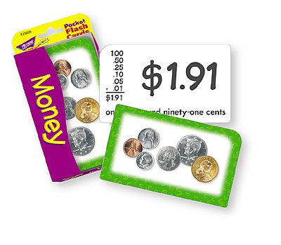 Childrens Toyshop  Toys : Pocket Flash Cards Money 56-Pk