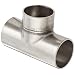 Dixon B7WWW-G150U Stainless Steel 304 Sanitary Fitting, Unpolished Weld Short Tee, 1-1/2" Tube OD