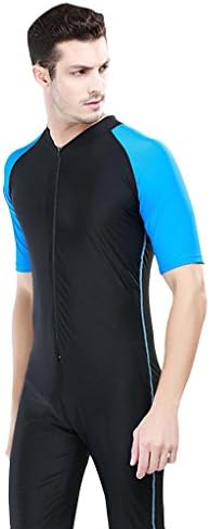 Newstep Men's Training Tank One-Piece Short-sleeved Sun Protection Wetsuit Black Size Small