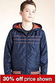 Funnel Neck Contrast Piped Bomber Jacket