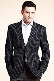 Collezione Pure Linen Bold Slim Fit Striped Jacket