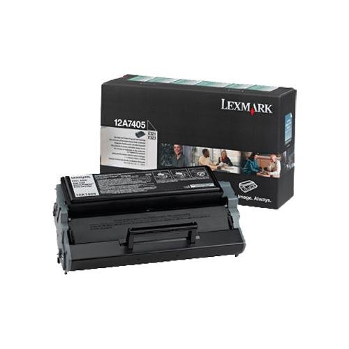 Lexmak 12A7405 E321 E323 Toner Cartridge (Black) (Packaging May Vary)