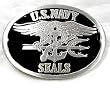 U.S. Navy Seals Enamel Pewter Belt Buckle