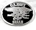 U.S. Navy Seals Enamel Pewter Belt Buckle