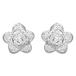 Earrings With Genuine Crystals Made of 925 Sterling silver. Total item weight 8.9g Length 21mm