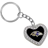 Touch by Alyssa Milano Baltimore Ravens Crystal Heart Keychain