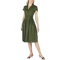 Isaac Mizrahi Moss Lane Belted Shirt Dress - XL