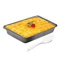 Baker's Secret 3 Quart Nonstick Metal Oblong Baking Pan with Spatula