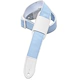 Levy's Leathers M8PJG-LTB Polypropylene Girls' Guitar Strap,Light Blue